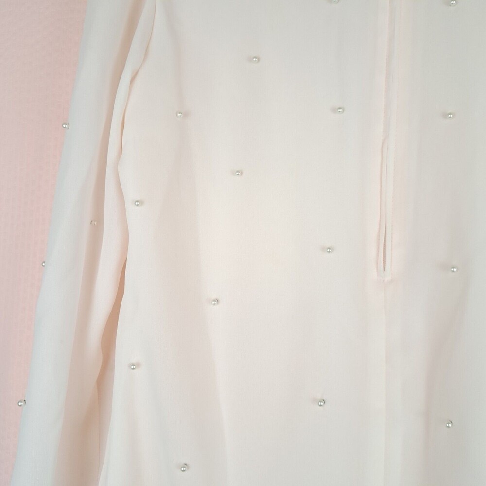 Vintage Patra Beautiful Dress Beaded 20s Style Pleated Bottom Long Sleeve L/XL - Picture 11 of 12